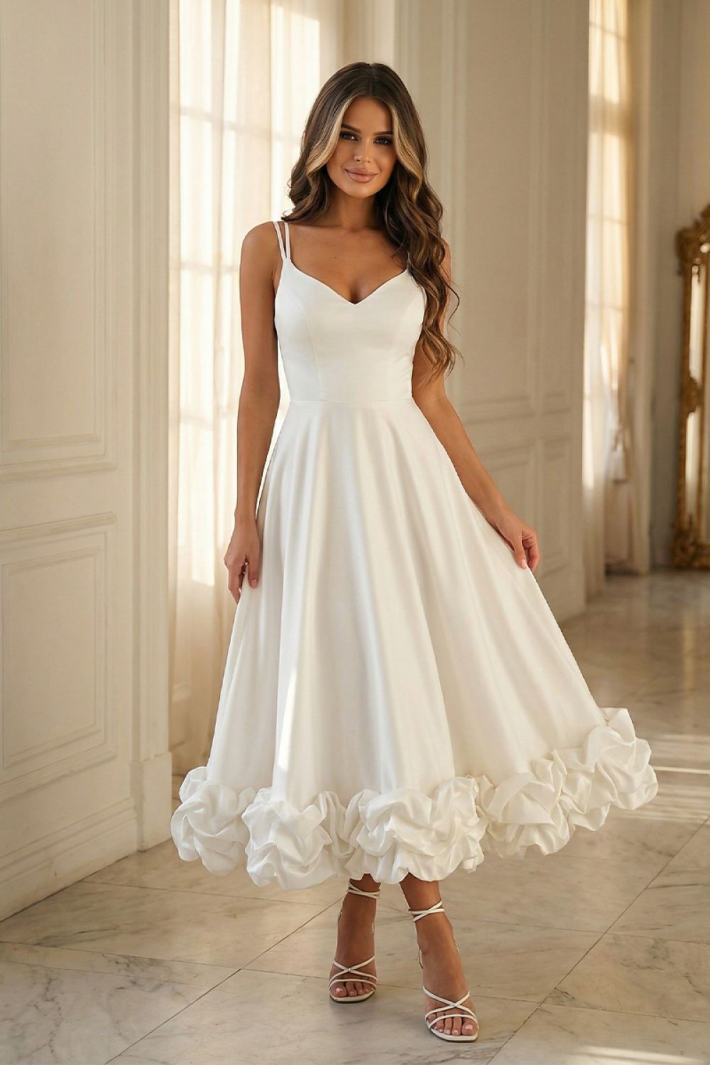  Evening dress model 224629 Bicotone 